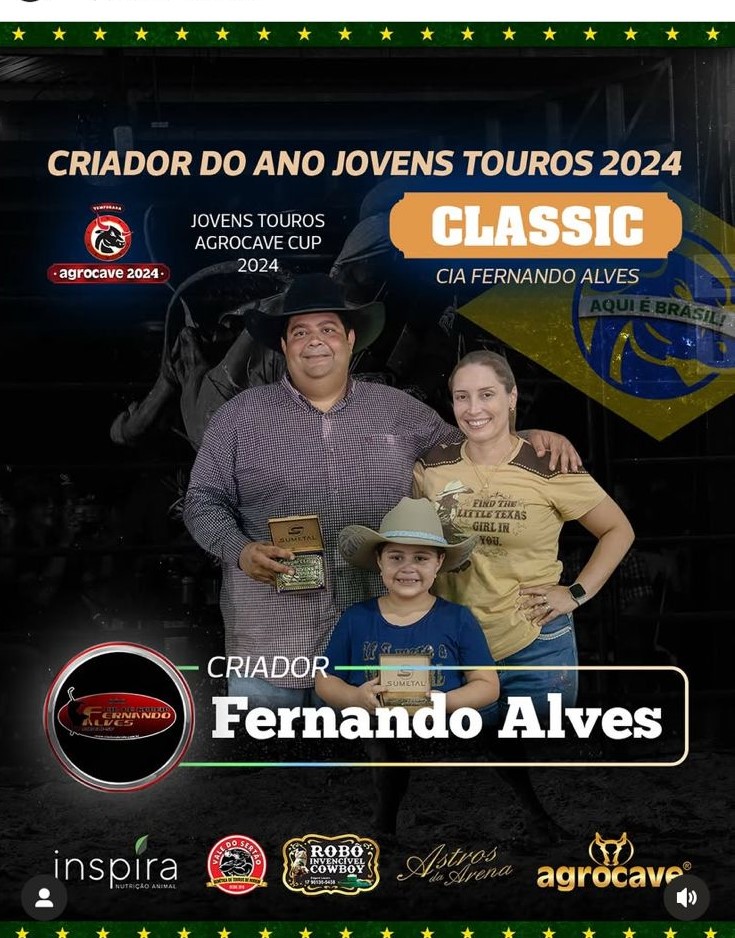 Campeonato Jovens Touros: Criador do Ano.